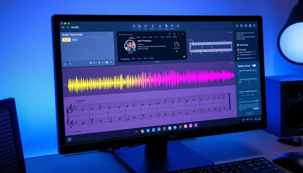 MuseScore interface for audio transcription