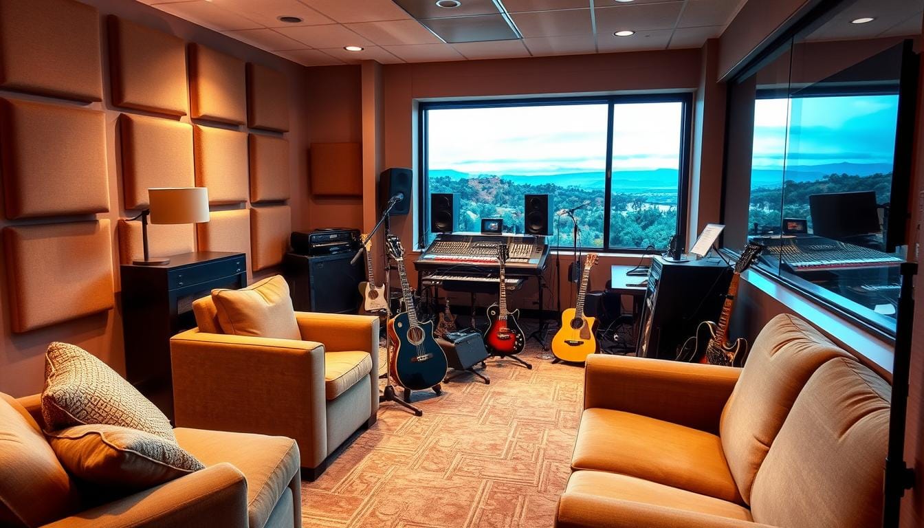 get comfortable in a recording studio